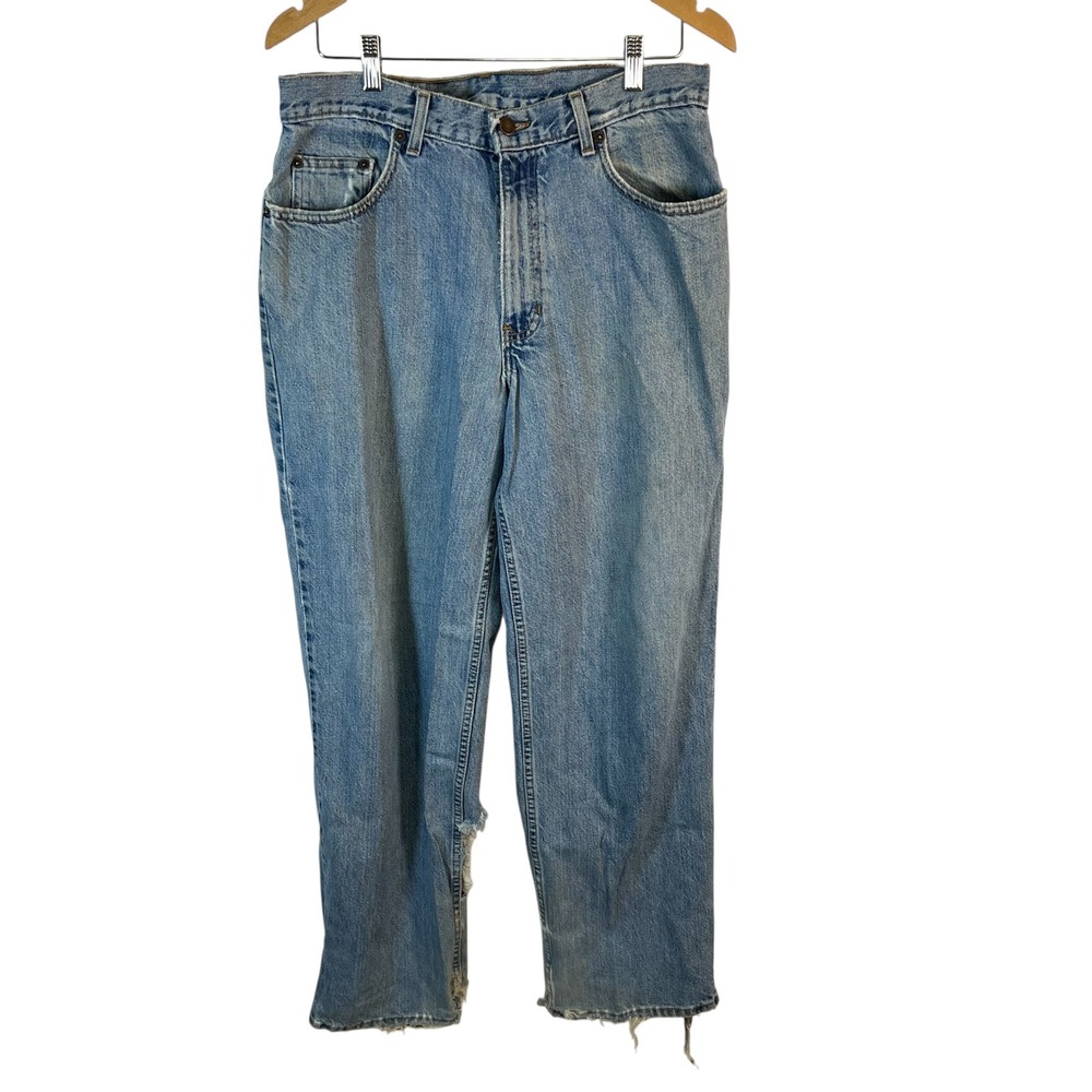 Vintage Y2K Abercrombie & Fitch Original Denim Jeans Light Wash Distressed 32x32